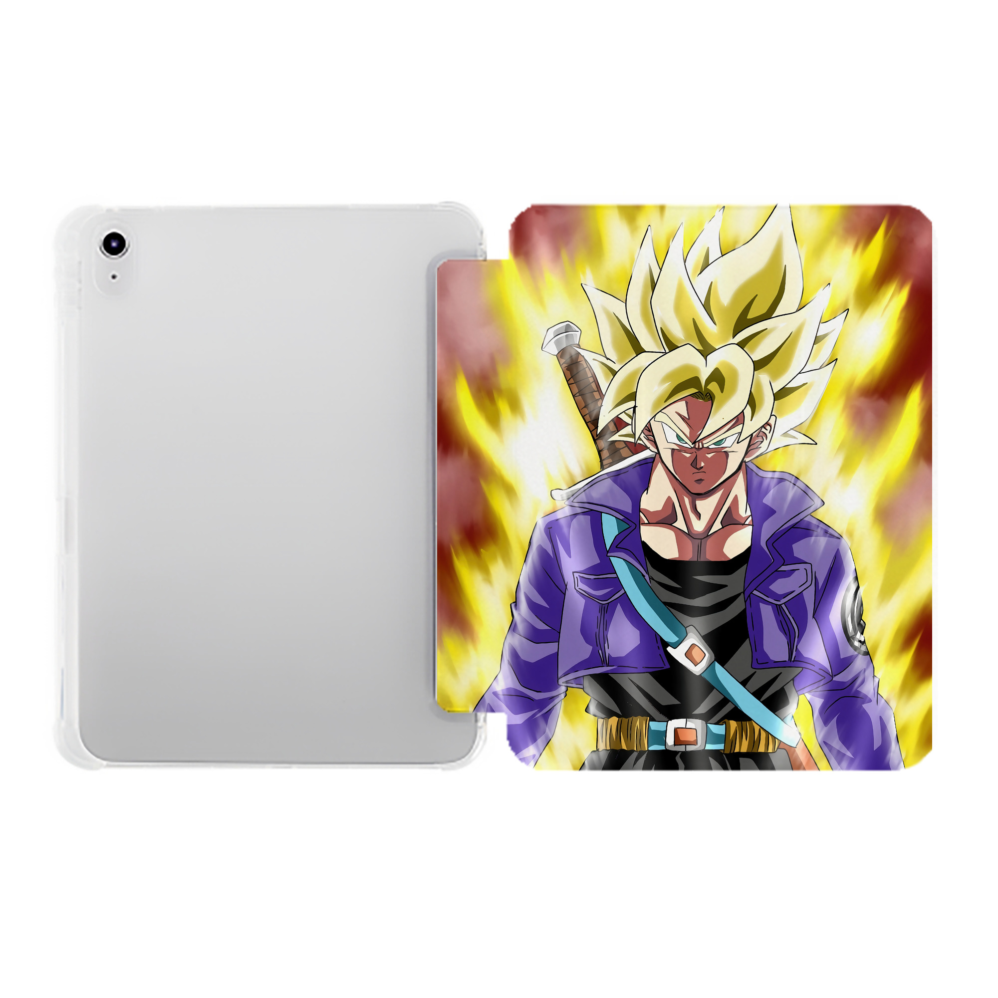 （画像用） ドラゴンボール DRAGON BALL IPad ケース ペン収納付き 三つ折りスタンド PUレザー×シリコン 対応機種9.5/10.5/10.9インチ